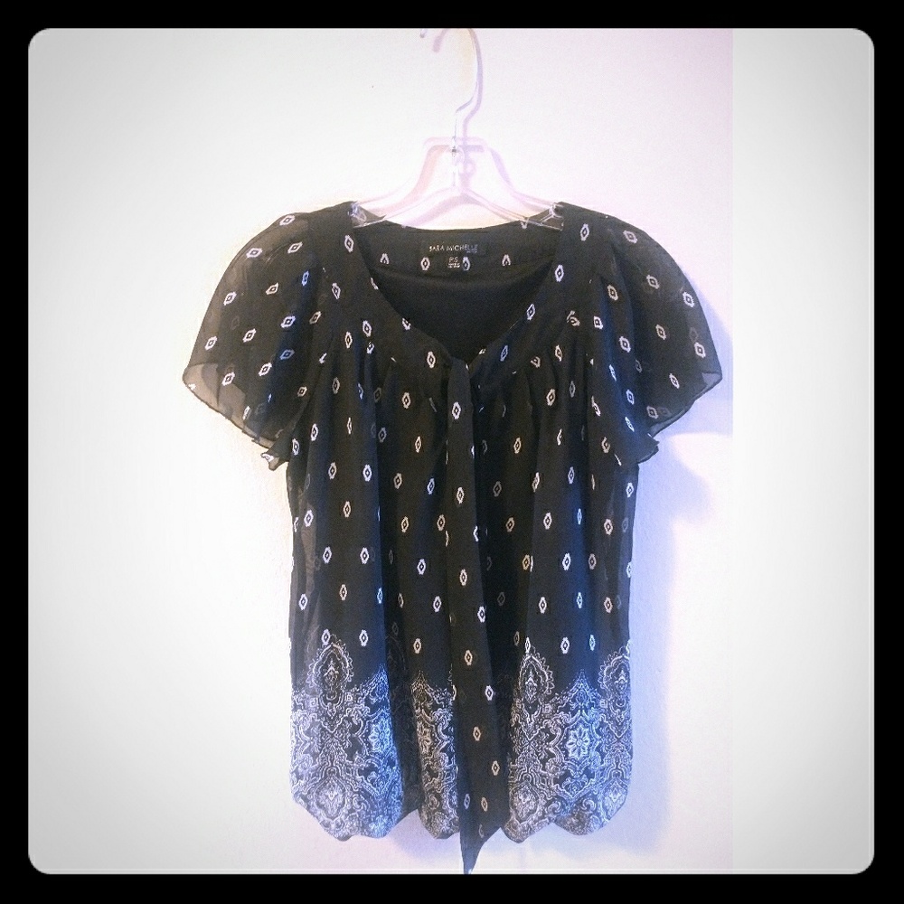 Sara Michelle sheer TOP Sz PS A17